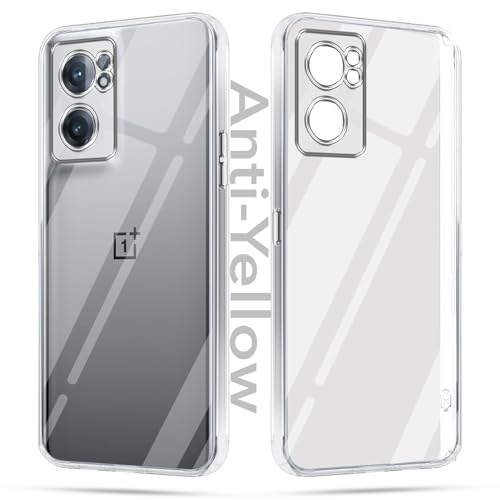 Image of Jkobi Lifetime Anti-Yellow Clear Back Cover Case for OnePlus Nord CE 2 5G (Sleek Hard Crystal | Shockproof and Camera Protection)