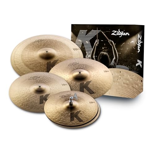 Zildjian KCD900 K Custom Series Dark Cymbal Box Set - 14" Hi-Hats, 16"/18" Crash, 20" Ride, Oscuro