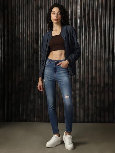 Image of High Star Women Washed Skinny fit Highrise Stretchable Jeans