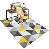 Gran Alfombra de Alfombra sin Deslizamiento - Protector de Piso para Office & Gaming - 120x150 cm de Goma de Servicio Pesado Ideal para alfombras y Superficies duras FANDIAO