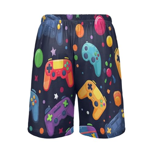Games Console Pajama Shorts for Men, Men's Pajama Bottoms, Lounge Sleepwear for Dad's Gift4