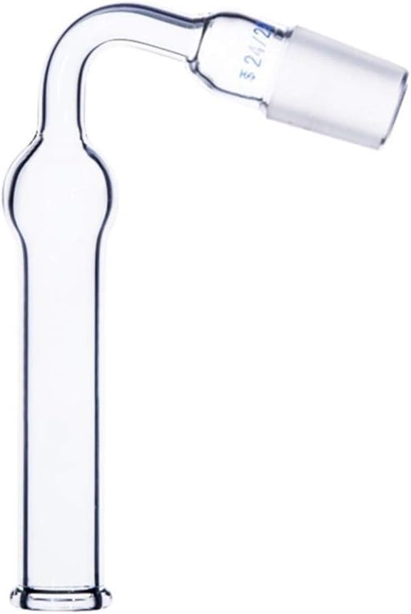 FLY MEN Durable, Laboratory, 24/29,Glass Drying Tube,Bent Shape