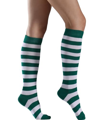 Image of Striped Knee High Socks for Women Outdoor Sport Athletic Stripe Casual Tube Socks