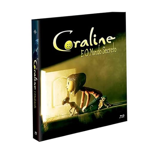 Blu-ray 2d + 3d Coraline E O Mundo Secreto – Edição Especial Com Luva