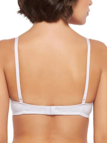 Image of Clovia Women's Cotton Lightly Padded Non-Wired Demi Cup Multiway T-Shirt Bra