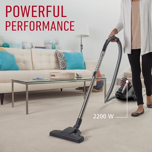 Image of Hoover Power 6 Advanced Powerful Canister Vacuum Cleaner, 2200 Watt, 3L Large Capacity, HEPA Allergy Filter, Bagless, Strong Suction, Ideal for Pet Hair