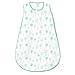 SwaddleDesigns Cotton Muslin Sleeping Sack with 2-Way Zipper, Green Woodland, Medium