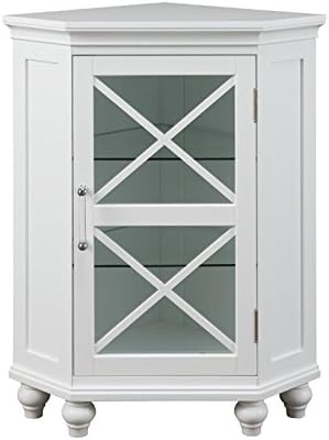 Teamson Home Blue Ridge Corner Floor Cabinet