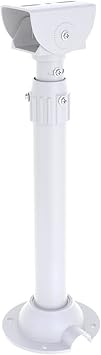 WiTi Extendable Mounting Pole for Security Surveillance Cameras,15.7-23.6 inch Adjustable Ceiling Mount Bracket for CCTV IP Camera,Outdoor Indoor Solid Metal Powder Spray Coating