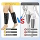Comfytemp Kabelloses Beinmassagegerät（2 Stück ）Luftkompression Massage mit Heizung für Beine Waden Unterschenkel, 45x33cm Massagegerät mit DIY, Kontrolle per Knopfdruck und App 2500mAh Akku
