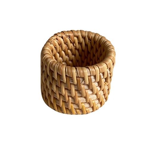Ronds de serviette en rotin pour la maison et le restaurant, support tissé pour mariage, accessoires de table à manger élégants, boucles