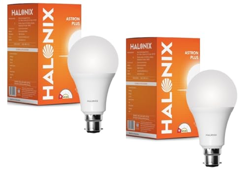 Image of Halonix 14W LED Light Bulb | White (6500K) |Energy Efficient| 4kv Surge Protection | High Lumens Per Watt | Pack of 2