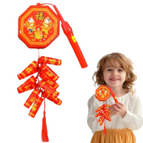 Decoraciones de año nuevo chino, petardo electrónico portátil, colgante del año de la serpiente, decoraciones de fiesta china, decoración de feliz año nuevo para adultos