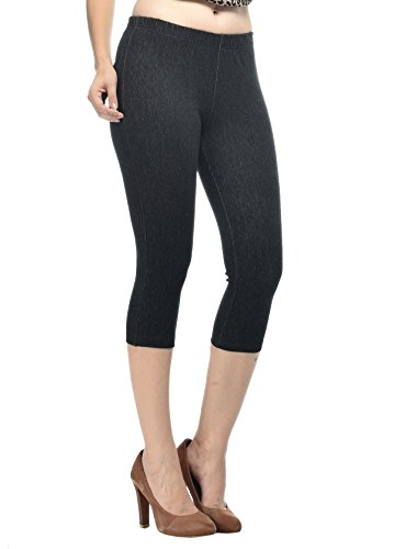 Image of Frenchtrendz Women's Cotton Modal Spandex Stretchable Slim Fit Jegging Capris