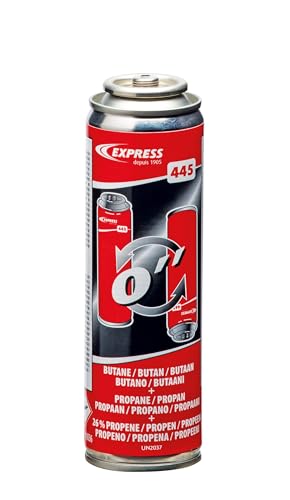 Bombola di Gas Butano per Idraulico Standard + Accessori - Flusso di gas 312 (g/h) - Potenza 4,3 kW - con Accessorio Cercoflam e Sverniciatore a Fiamma Piatta - Fiamma Ossidrica Saldatura - EXPRESS