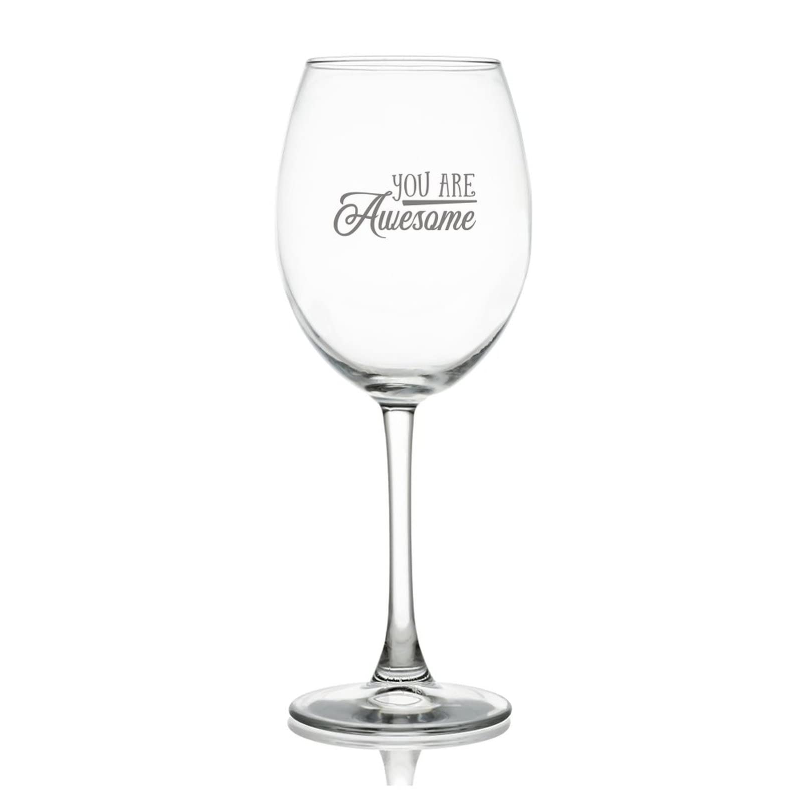 Verre à vin rouge gravé 500ml pour fête et voyage