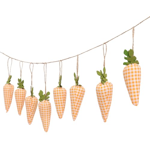 Ipetboom 1pc Easter Carrot Hanging Carrot Hanging Ornaments Artificial Mini Carrots Rustic Spring Pendant Decorations Bunny Carrot Fabric Wall Ornament for Party Wall Fireplace Window Decors