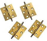 Set Cerniere a Libro Per Mobili Antichi | 40X35 MM | Finitura Ottone | CP51 (4 Cerniere)