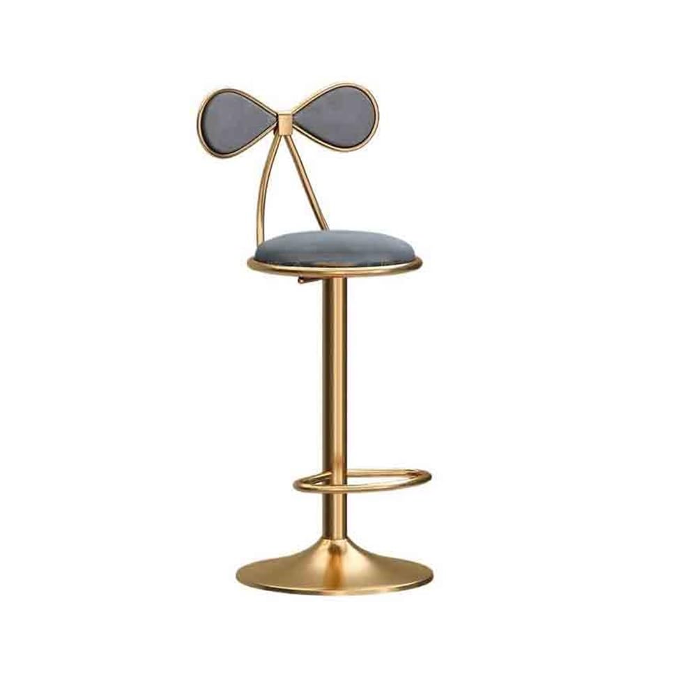 Tabouret de bar réglable grigio, chaise haute haut de gamme pour réception