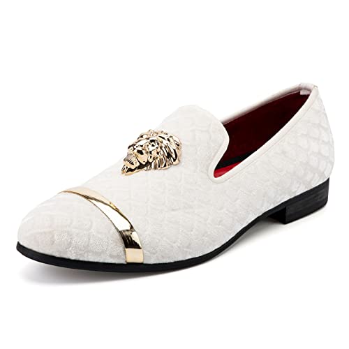 Meijiana Men's Loafers Lightweight Slip-On Moccasins Stylish Dress Shoes Breathable Tassels Loafers