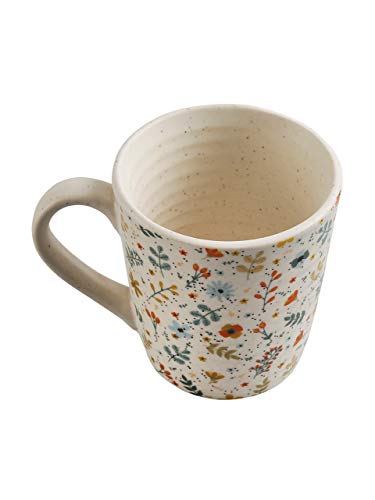 Image of miah decor Ceramic Tea Cups Set of 4-320ml, Decal Handmade Stoneware