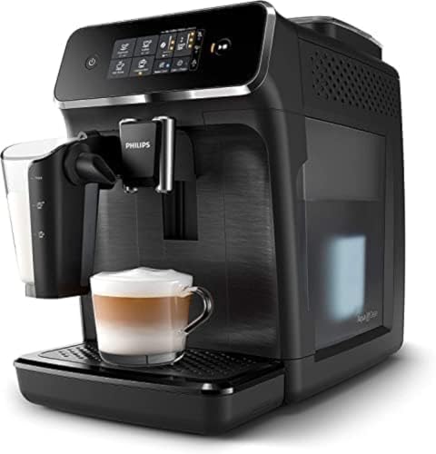 Philips 2200 Series Fully Automatic Espresso Machine, LatteGo Milk Frother, 3 Coffee Varieties, Intuitive Touch Display, 100% Ceramic Grinder, AquaClean Filter, Aroma Seal, Black (EP2230/14) - Image 3