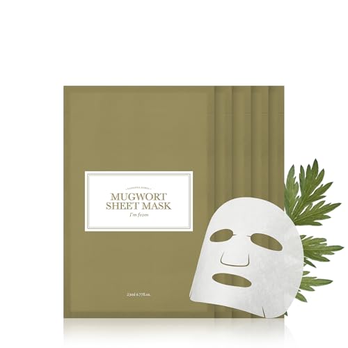 I'm from (アイムフロム) MUGWORT マグワート シートマスク フェイスパック 保湿 乾燥 スキンケア うるおい 【ヨモギエキスで集中ケア】 10枚入り 日本正規品