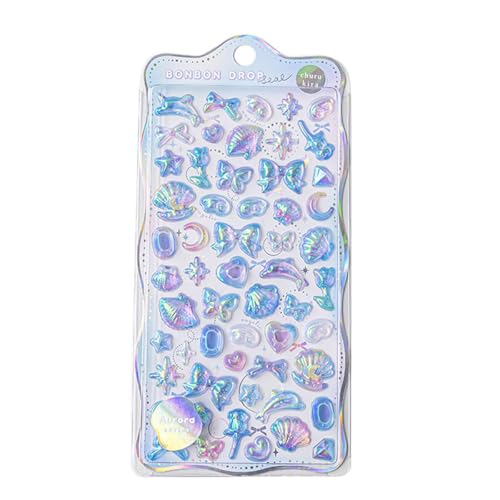 シール スマホケース飾り用 ポップシール 手帳用 ぷくぷく3D ステッカー 可愛い ごほうび デコシ ール キラキラ 子供 女の子 手帳・水筒・スマホケース・アルバム飾り用 (1C)