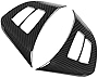 Steering Wheel Cover Trim, 2Pcs Carbon Fiber Steering Wheel Button Frame Decoration Cover Trim for BMW X5 E70 2008-2013