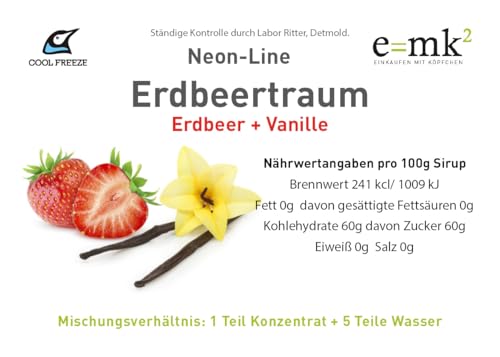 Slush Eis Sirup | Erdbeere-Vanille | Konzentrat 1:5 | 5 Liter Kanister | Glycerin Frei | geeignet für Ninja Slushy Maschine | Premium-Qualität direkt vom Hersteller – Bild 6