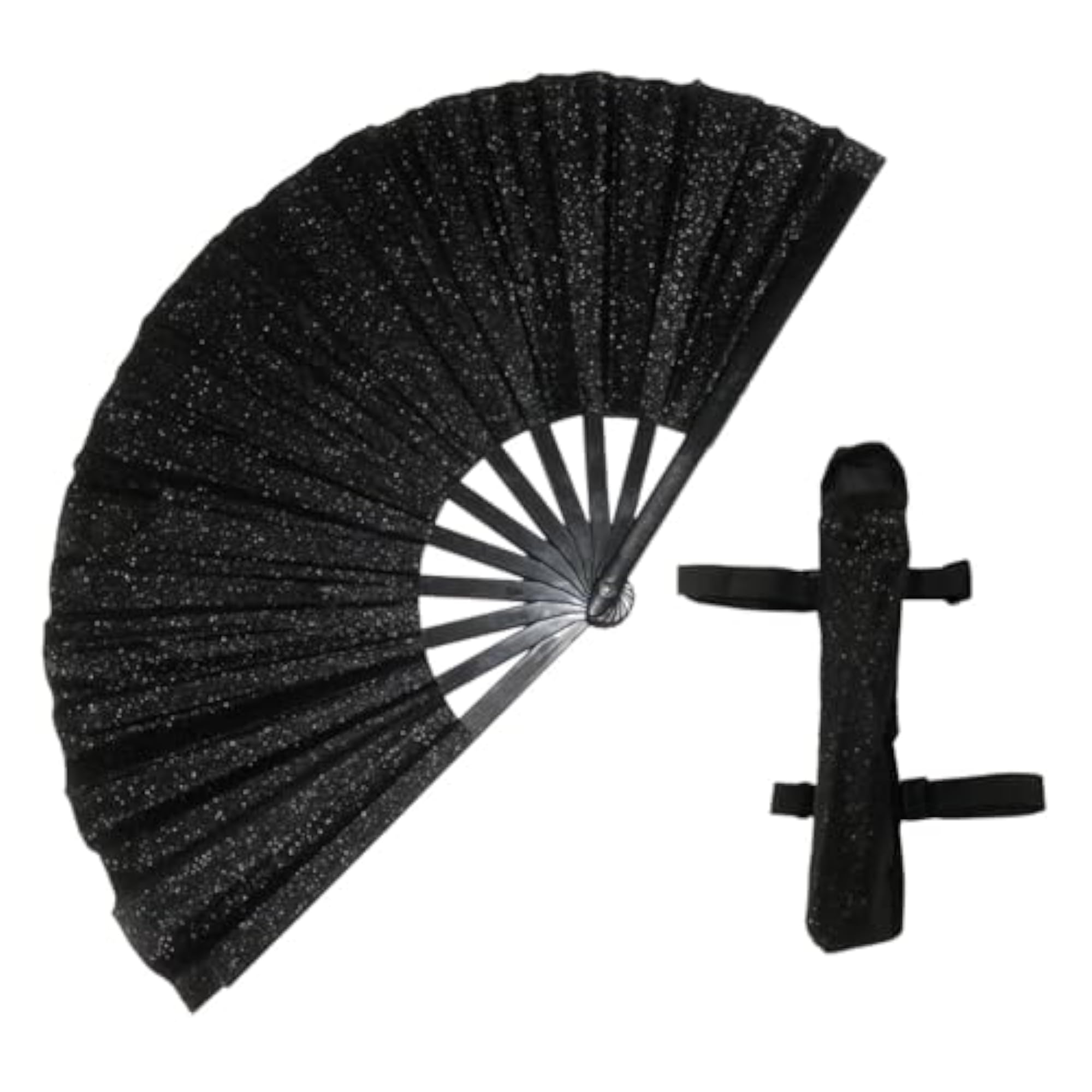 Folding Glitter Chinese Kung Fu Fan