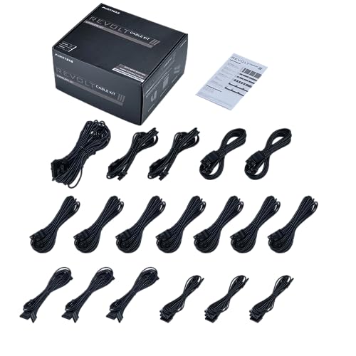 Phanteks Revolt Cable Kit, Komplett-Set - Schwarz