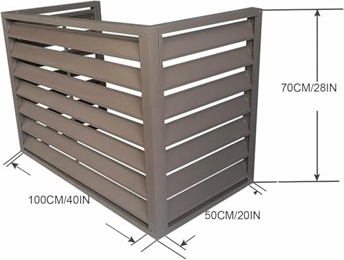 Cache clim extérieur en aluminium antivol solide pour unité externe - 3