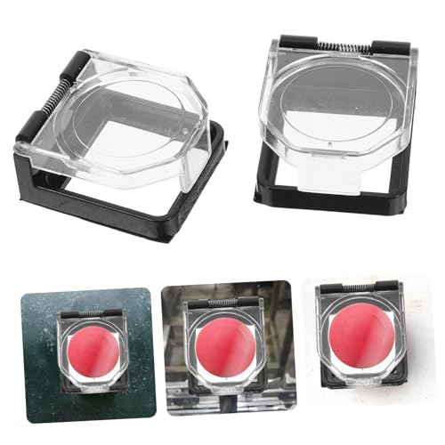 Cubierta protectora para botón de encendido PRETYZOOM, tapas impermeables transparentes, 10 piezas 4