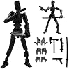 Figuras de acción DANONI Titan 13, Dummy Robot 13 impreso en 3D, Lucky Robot 13 multiarticulado para exhibición en estante, decoración de escritorio, regalo para niños, adultos y coleccionistas 2