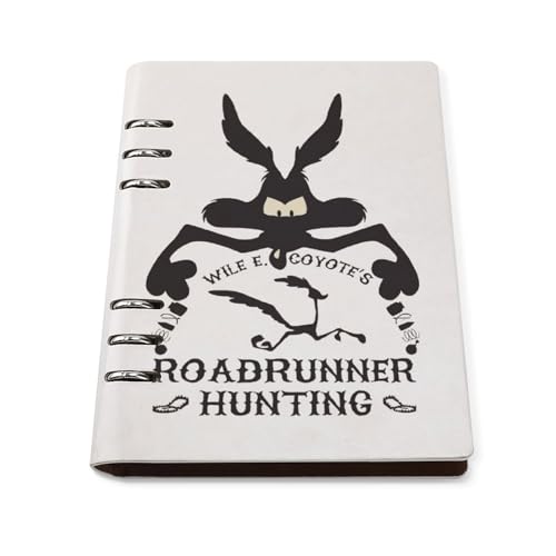 バインダーノート ワイリー・コヨーテ ルーズリーフノート システム手帳 手帳 日記帳 メモ帳 6穴 A5サイズ PUレザー リフィル手帳 文房具 オフィス用品