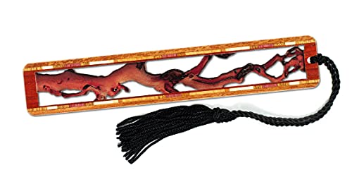 Madrona Branch - Cut Out- Engraved Wooden Bookmark with Tassel - Made in USA