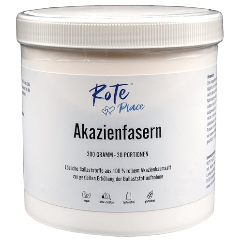 ROTE PLACE Fibra de acacia 300 g - Fibra soluble - 30 porciones - Vegano