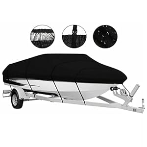 Boot cover 15ft – 20ft 300D Trailerable Boot Covers 190T Waterdichte Regenbewijs Zonwerende UV Protector Speedboot Boot Cover Vissen Ski
