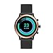 Fossil 44mm Gen 5 Julianna Stainless Steel Mesh Touchscreen Smart Watch, Color: Rose Gold/Black (Model: FTW6036)