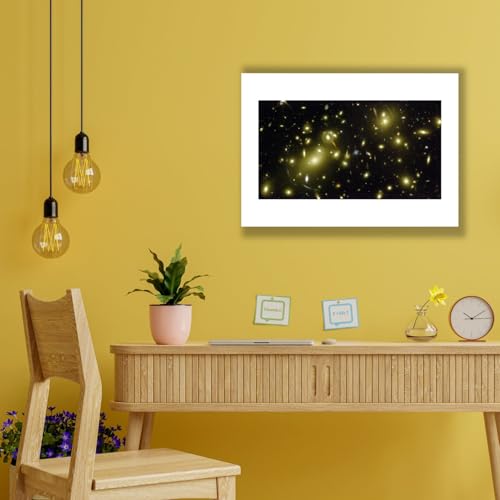 Impression d'art Hubble Télescope affiche cosmique mate format Medium