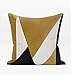 Poszewki na poduszki luksusowe geometryczne łączenia sypialnia sofa dekoracja kwadratowa poszewka na poduszkę żółta 50 x 50 cm (w tym rdzeń)