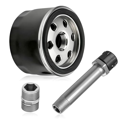 MIU13767B Easy Change Conversion Kit (AM125424 Oil Filter & AM131611 Drain Plug & MIU13767 Adapter Fitting) for John Dee-re Lawn/Garden Tractor E120, E130, E150, E160, E170, E180, X166R, Z335E。etc