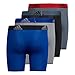 Athletic Fit Microfiber Long Boxer Brief Underwear (4-Pack) all day sport comfort