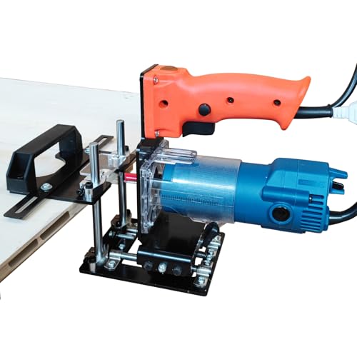 Maisutseb 2 in 1 Invisible Fastener Slotting Bracket Slotting Locator Router Trimming Machine 220V Mortise and Tenon Tools Aluminum Alloy Woodworking Slot Cutter Slotter Router Woodworking