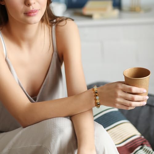 Natural Healing Crystal Bracelet for Wome Anxierty Protection Bracelet Good Luck Jewelry Gift3