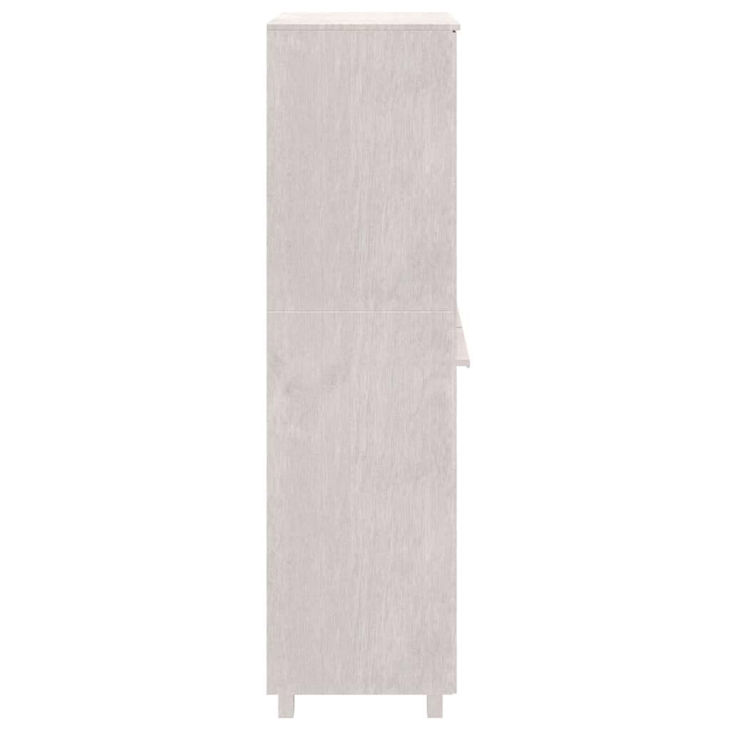 Armario HAMAR Madera Maciza de Pino Blanco 89x50x180 cm