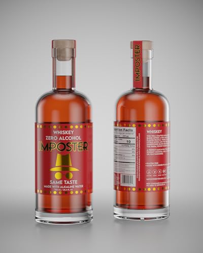 IMPOSTER 90pts Tasting Panel Non-Alcoholic Whiskey - Alcohol-Free...