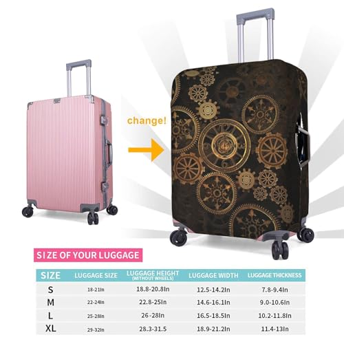Housse de valise lavable en polyester blanc taille Medium anti-rayure - 5
