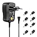 Produktbild conecto Universal Stecker Netzteil (3V - 12V Drehschalter, energiesparend und umweltfreundlich für eine stabilisierte Stromversorgung von Elektrokleingeräten) mit 8 Adaptern, max. 300mA, schwarz